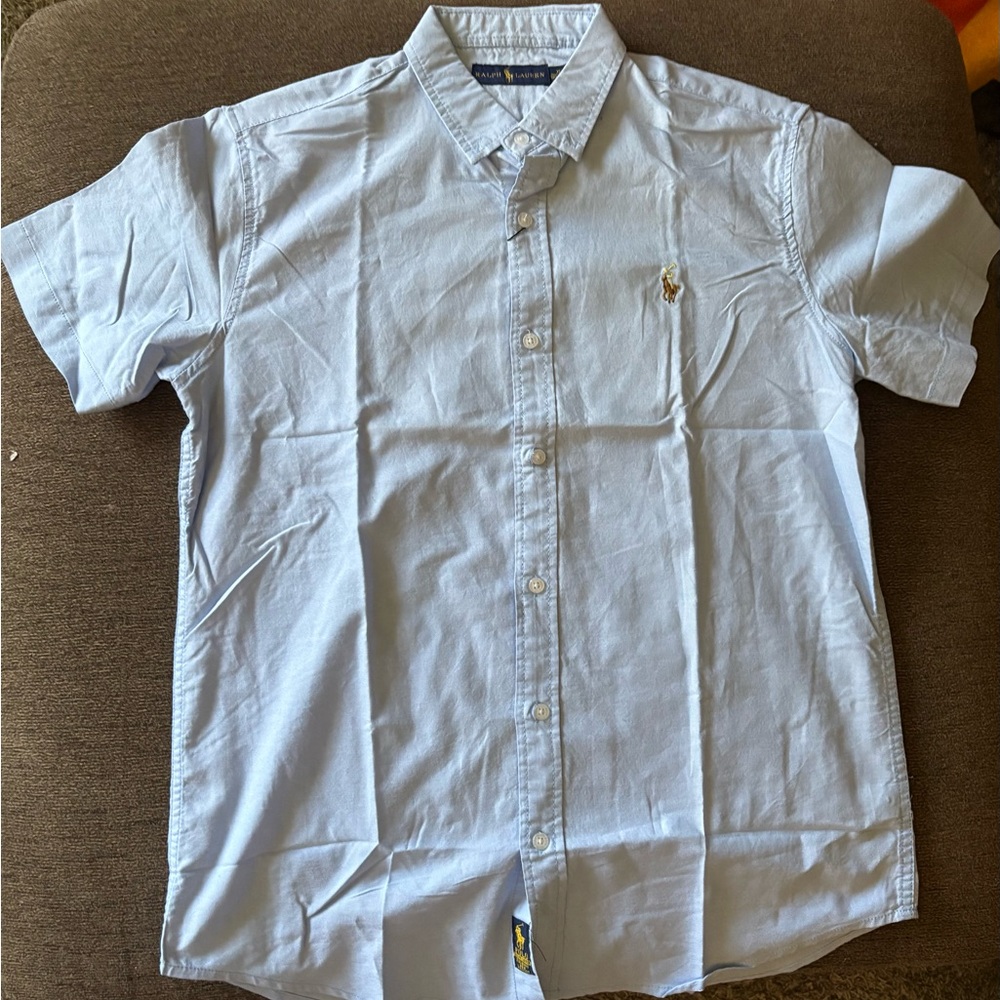 Polo by Ralph Lauren Men's Light Blue Shirt